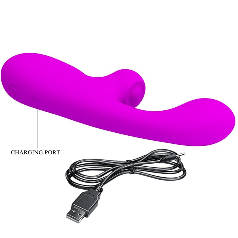 PRETTY LOVE - SKYLAR VIBRADOR RABBIT ESTIMULADOR LED PÚRPURA