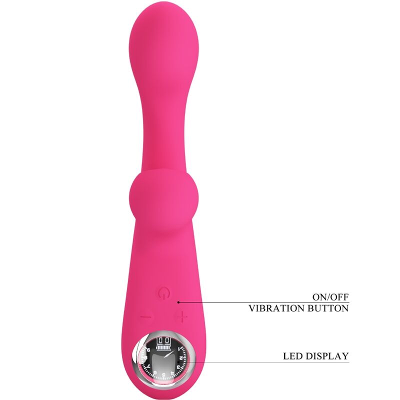PRETTY LOVE - SKYLAR VIBRADOR RABBIT ESTIMULADOR CON LED ROSA