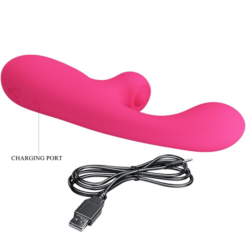 PRETTY LOVE - SKYLAR VIBRADOR RABBIT ESTIMULADOR CON LED ROSA