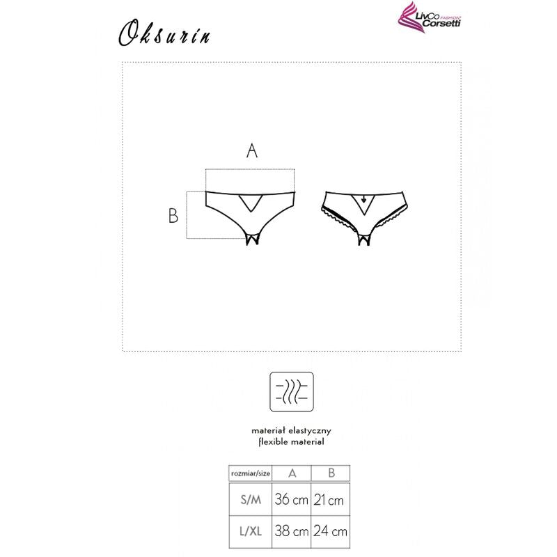 PANTY CON APERTURA NEGRO LIVCO CORSETTI FASHION - OKSURIN