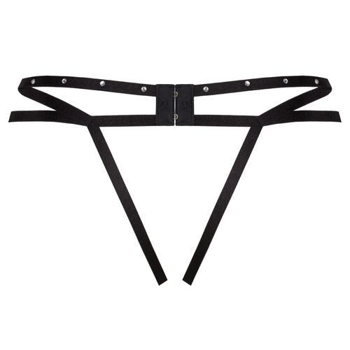 TANGA CROTCHLESS NEGRO LIVCO CORSETTI FASHION - NOMADE