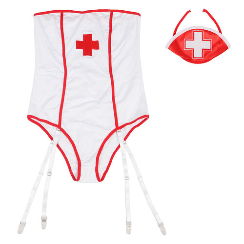 DISFRAZ ENFERMERA SEXY SUBBLIME - CON TEDDY S/M