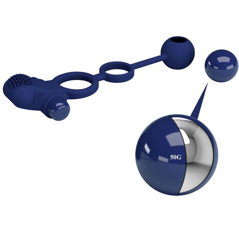 REMINGTON DOBLE ANILLO VIBRADOR CON PLUG AZUL
