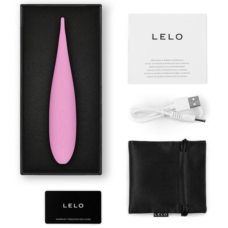 MASAJEADOR ESTIMULADOR DE CLITORIS LELO - DOT TRAVEL ROSA