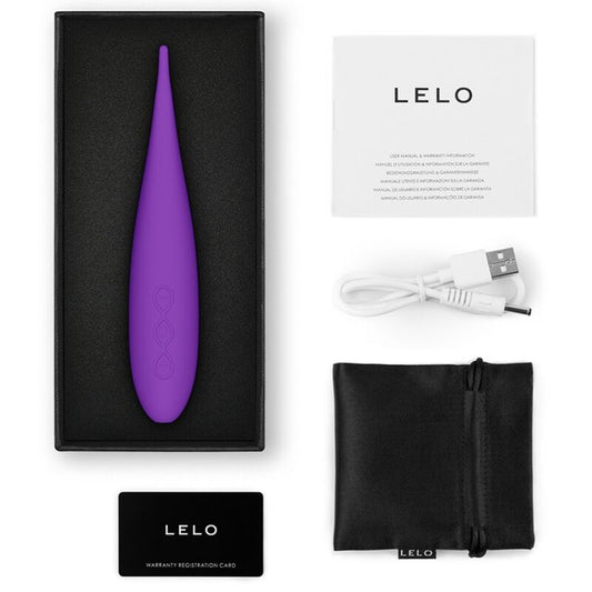 MASAJEADOR ESTIMULADOR DE CLITORIS LELO ALTA GAMA - DOT TRAVEL MORADO
