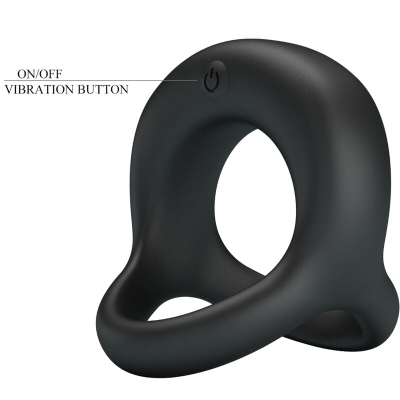 ELLIOTT DOBLE ANILLO VIBRADOR NEGRO RECARGABLE USB