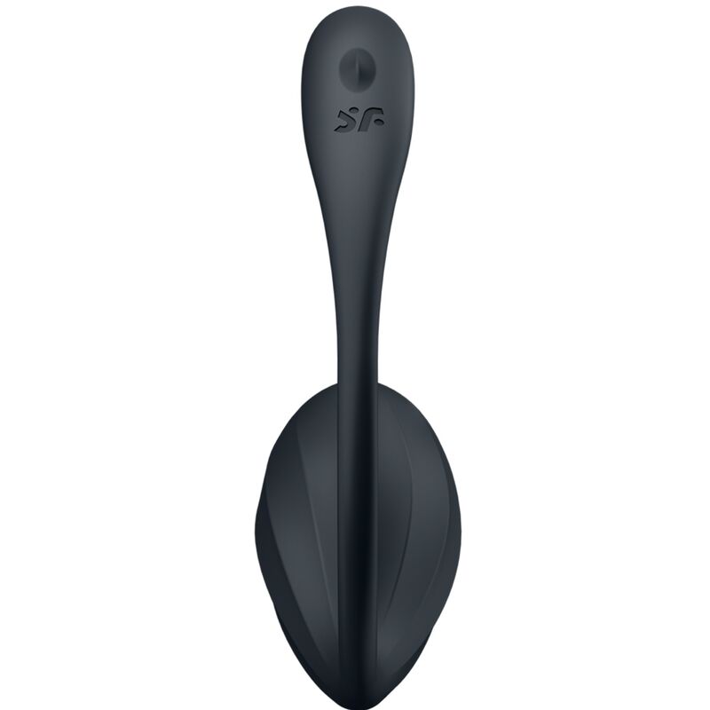 HUEVO VIBRADOR SATISFYER - RIBBED PETAL ESTIMULADOR PUNTO G CONTROL REMOTO NEGRO APP GRATUITA
