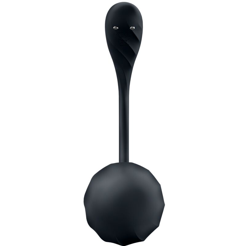 HUEVO VIBRADOR SATISFYER - RIBBED PETAL ESTIMULADOR PUNTO G CONTROL REMOTO NEGRO APP GRATUITA