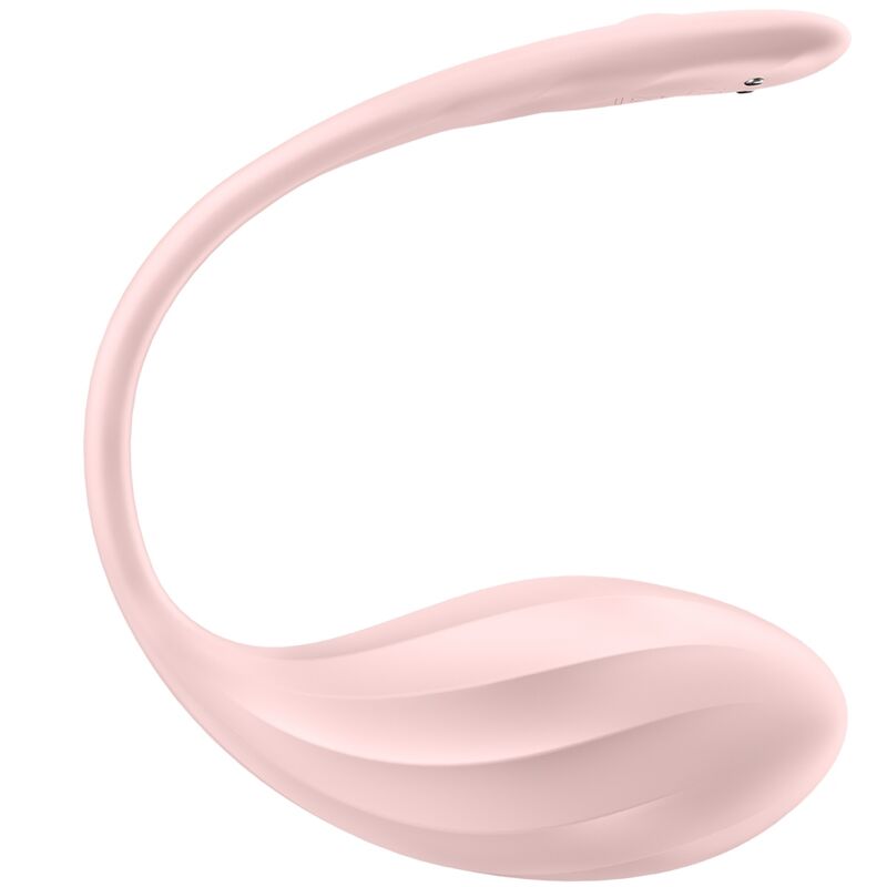 HUEVO VIBRADOR SATISFYER - RIBBED PETAL ESTIMULADOR PUNTO G CONTROL REMOTO ROSA APP GRATUITA