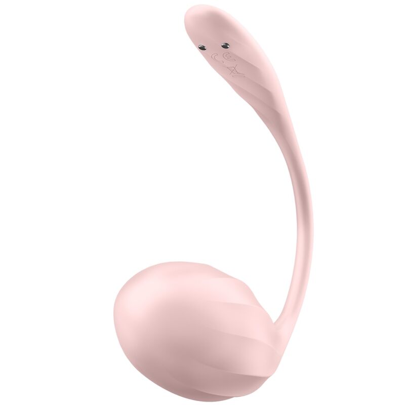 HUEVO VIBRADOR SATISFYER - RIBBED PETAL ESTIMULADOR PUNTO G CONTROL REMOTO ROSA APP GRATUITA
