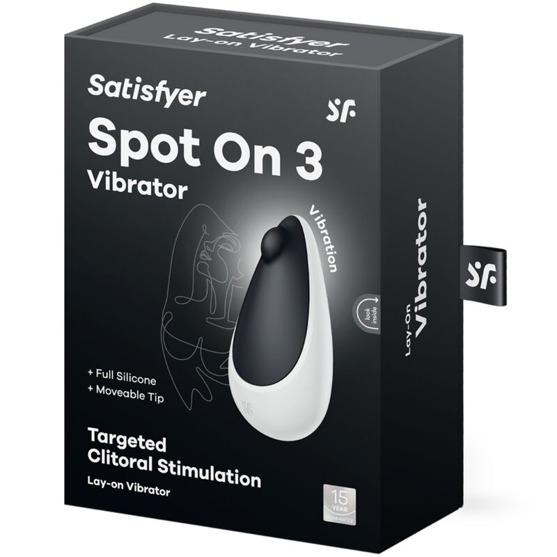 MASAJEADOR ESTIMULADOR DE CLITORIS SATISFYER - SPOT ON 3 NEGRO