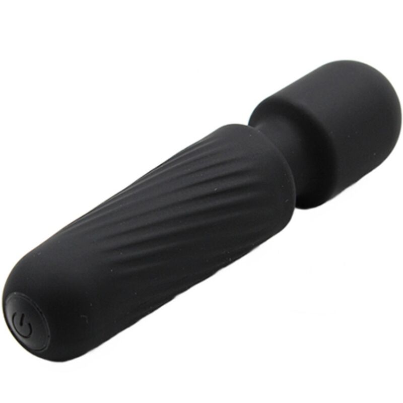 YOUR MAGIC MINI MASAJEADOR WAND VIBRADOR RECARGABLE 10 VIBRACIONES NEGRO