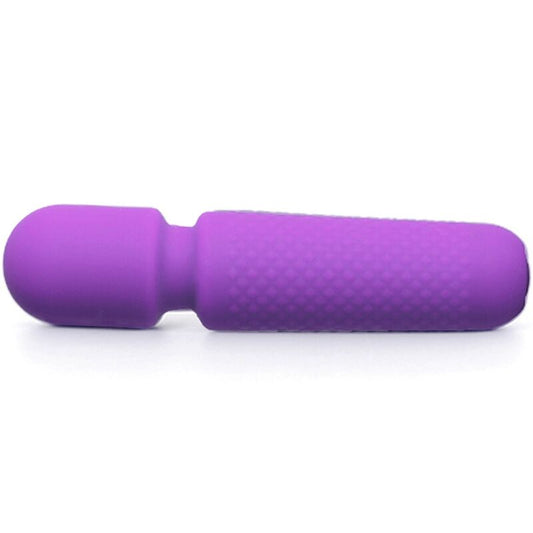 YOUR MAGIC MINI MASAJEADOR WAND RECARGABLE USB 10 VIBRACIONES SILICONA MORADO