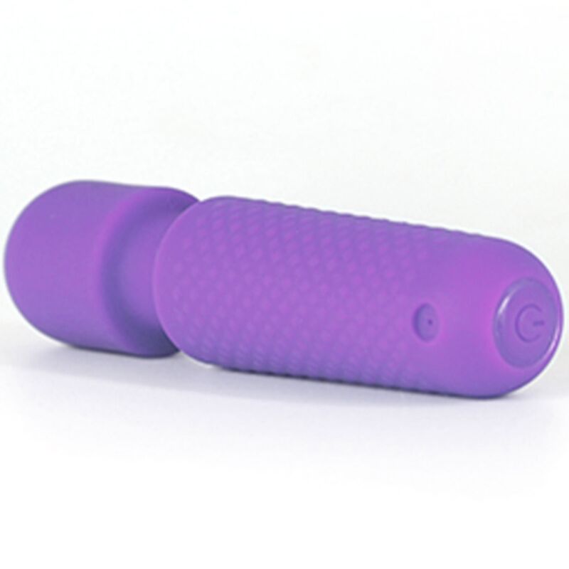 YOUR MAGIC MINI MASAJEADOR WAND RECARGABLE USB 10 VIBRACIONES SILICONA MORADO