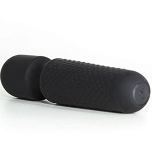 MINI MASAJEADOR WAND ARMONY - YOUR MAGIC  VIBRADOR RECARGABLE 10 VIBRACIONES SILICONA NEGRO
