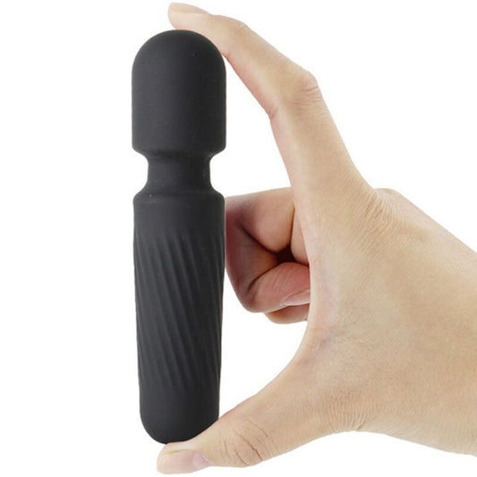 YOUR MAGIC MINI MASAJEADOR WAND VIBRADOR RECARGABLE 10 VIBRACIONES NEGRO