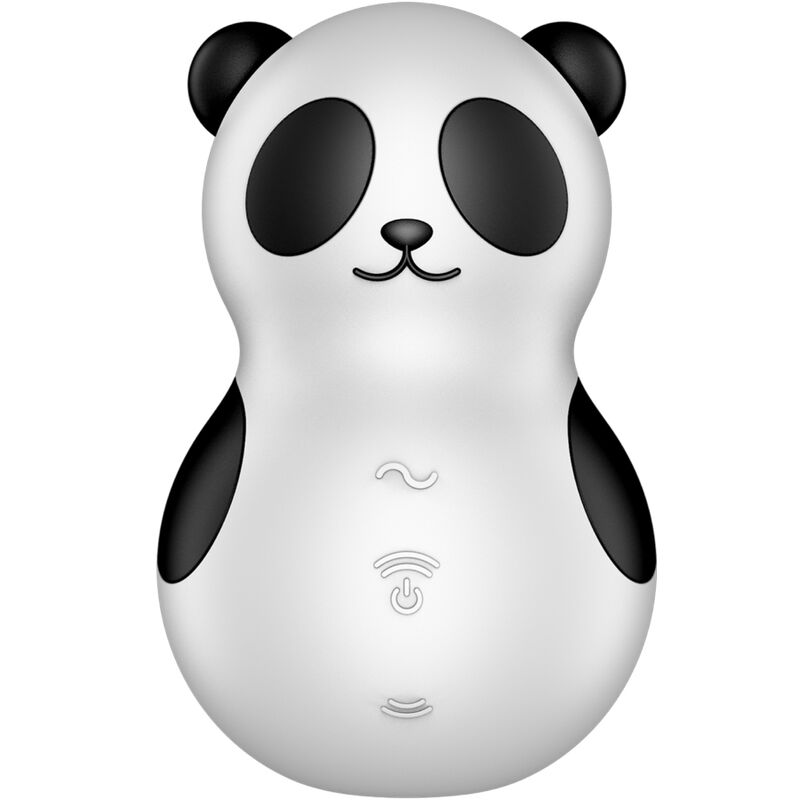 POCKET PANDA ESTIMULADOR Y VIBRADOR ONDAS DE PRESIÓN SATISFYER BLANCO Y NEGRO