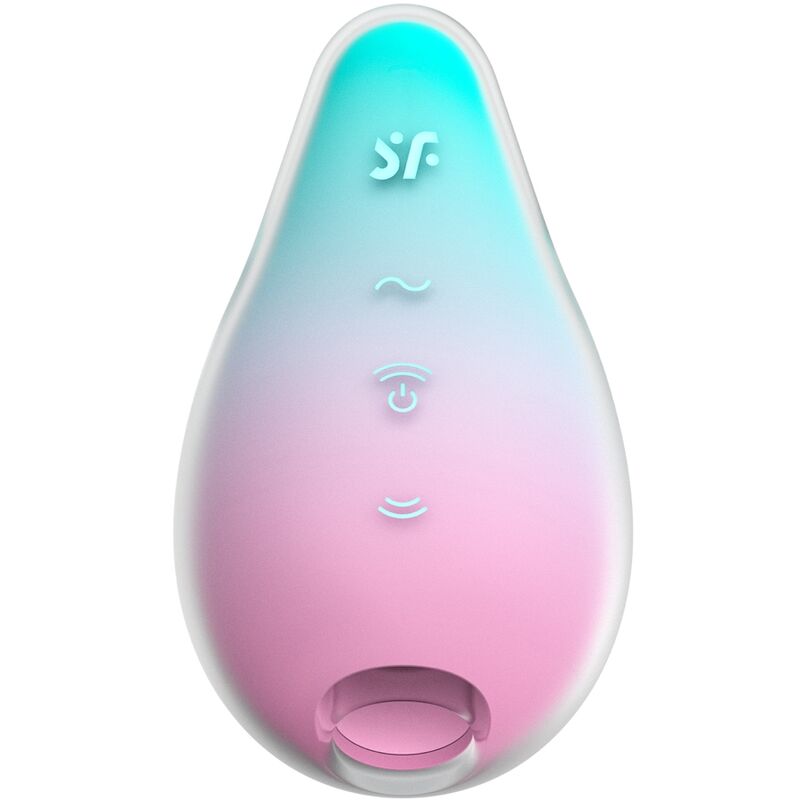 MERMAID VIBES ESTIMULADOR Y VIBRADOR ONDAS DE PRESIÓN SATISFYER MENTA Y ROSA