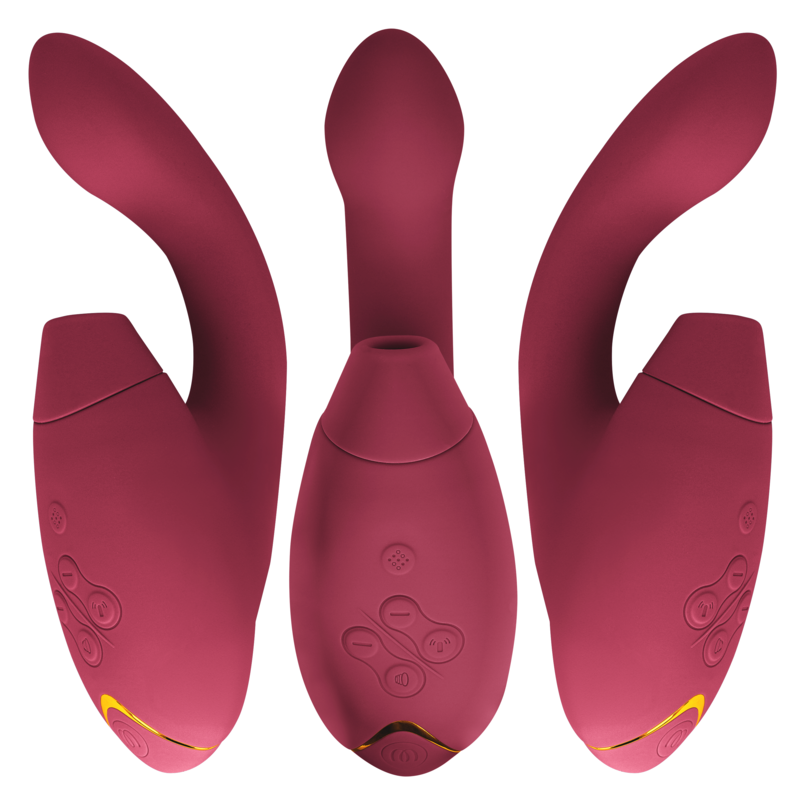 SUCCIONADOR DE CLÍTORIS WOMANIZER - DUO 2 ESTIMULADOR BURDEOS