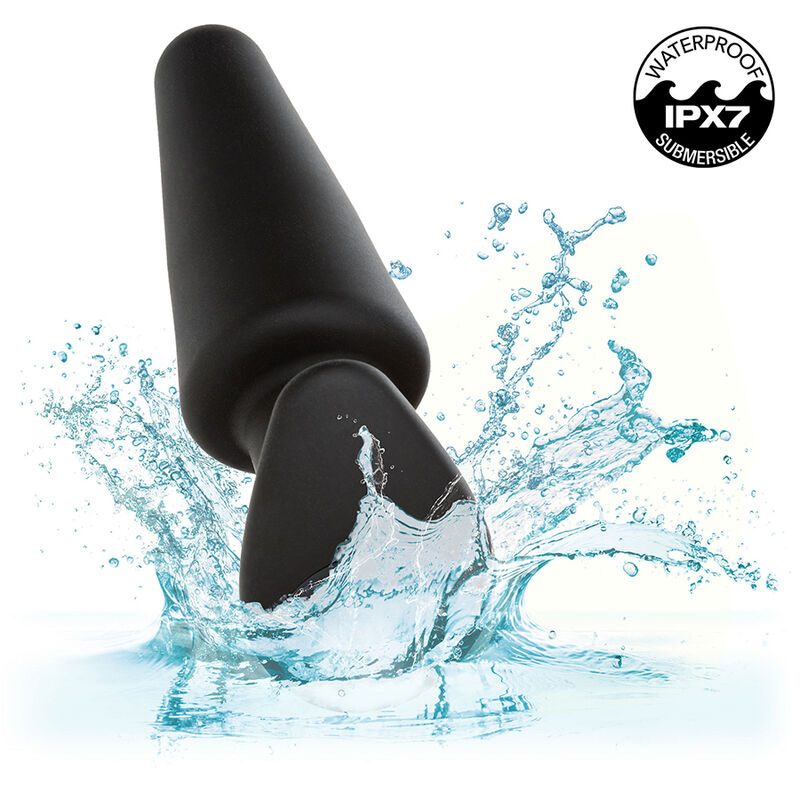PLUG ANAL VIBRADOR CÓNICO SILICONA UNISEX RECARGABLE CALEXOTICS - ROCK BOTTOM