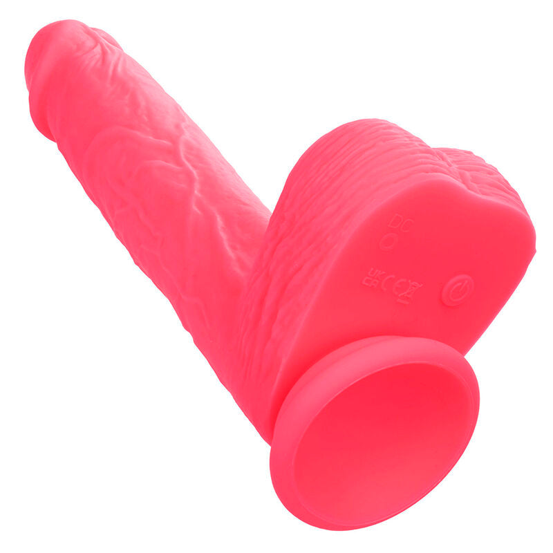VIBRADOR REALÍSTICO 17,5 X 4,5 CM CALEXOTICS - STUDS 10 VIBRACIONES Y ROSA