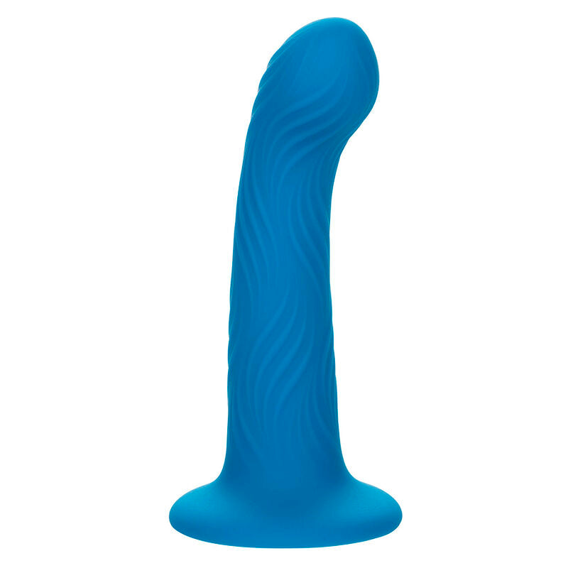 DILDO VAGINAL/ ANAL CON VENTOSA CALEXOTICS - WAVE RIDER RIPPLE