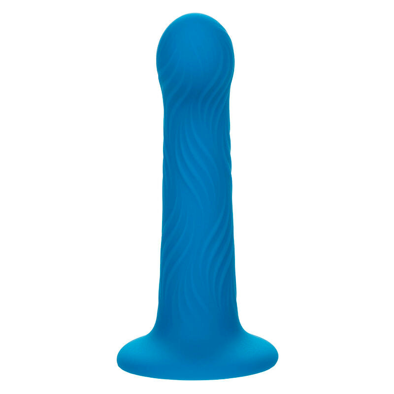 DILDO VAGINAL/ ANAL CON VENTOSA CALEXOTICS - WAVE RIDER RIPPLE