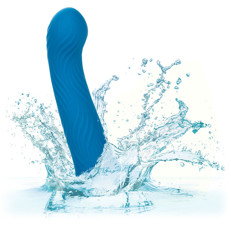DILDO VAGINAL/ ANAL CON VENTOSA CALEXOTICS - WAVE RIDER RIPPLE