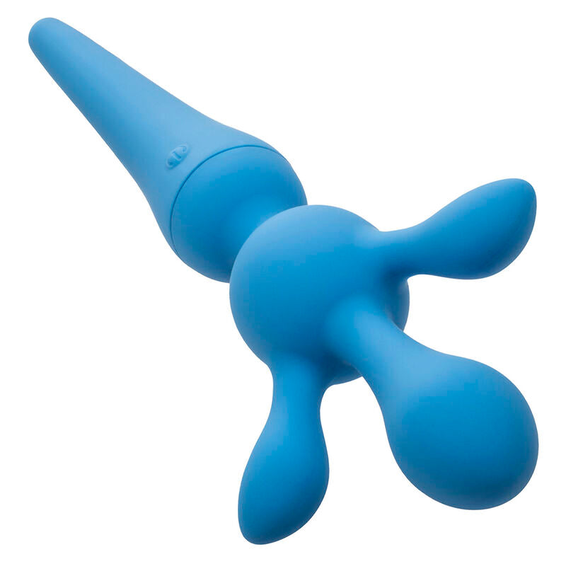 COUTURE KIT VIBRADOR MASAJEADOR WAND CON PUNTAS INTERCAMBIABLES 10 VIBRACIONES AZUL