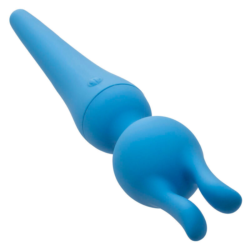 COUTURE KIT VIBRADOR MASAJEADOR WAND CON PUNTAS INTERCAMBIABLES 10 VIBRACIONES AZUL