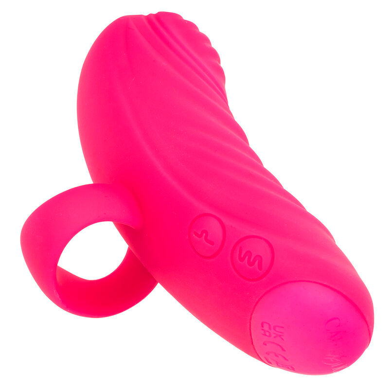 ENVY VIBRADOR PARA DEDO TAPPING 7 VIBRACIONES ROSA RECARGABLE USB CALEXOTICS