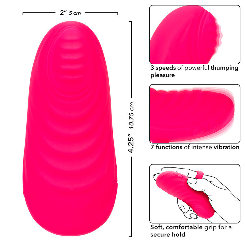 ENVY VIBRADOR PARA DEDO TAPPING 7 VIBRACIONES ROSA RECARGABLE USB CALEXOTICS