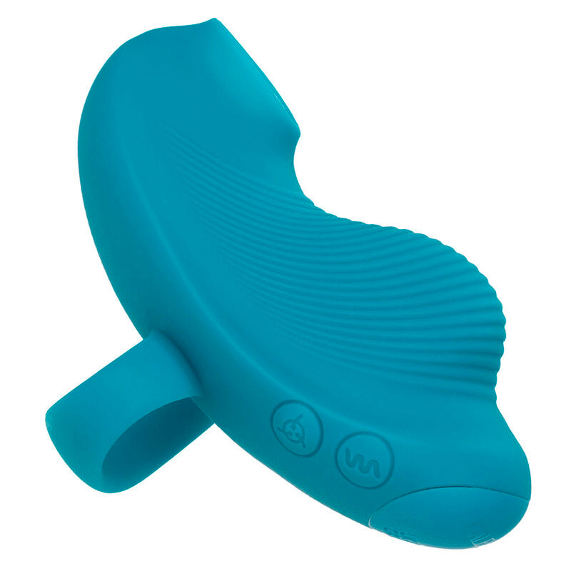 ENVY VIBRADOR SUCCIONADOR PARA DEDO 7 VIBRACIONES AZUL CALEXOTICS
