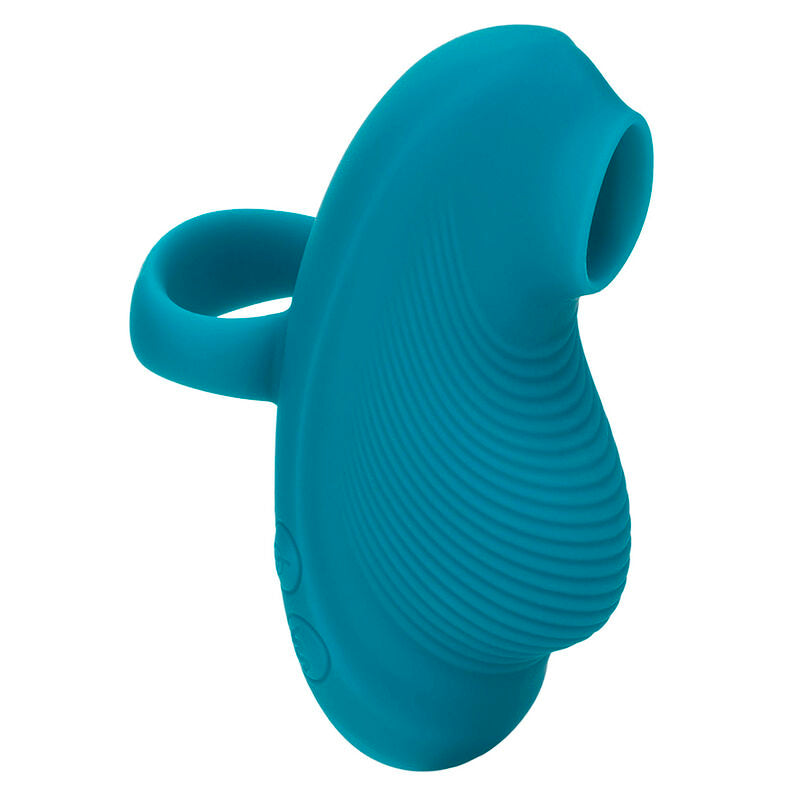 ENVY VIBRADOR SUCCIONADOR PARA DEDO 7 VIBRACIONES AZUL CALEXOTICS