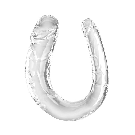 DOBLE DILDO KING COCK - DOUBLE TROUBLE 33 CM TRANSPARENTE