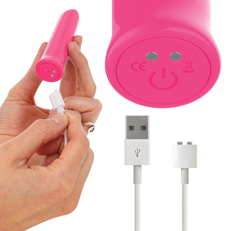 TODRICK BALA VIBRADORA ROSA 10 FUNCIONES RECARGABLE USB