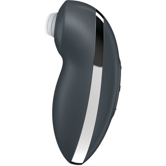 MASAJEADOR ESTIMULADOR DE CLITORIS VIBRADOR SATISFYER - TAP & CLIMAX 2  GRIS
