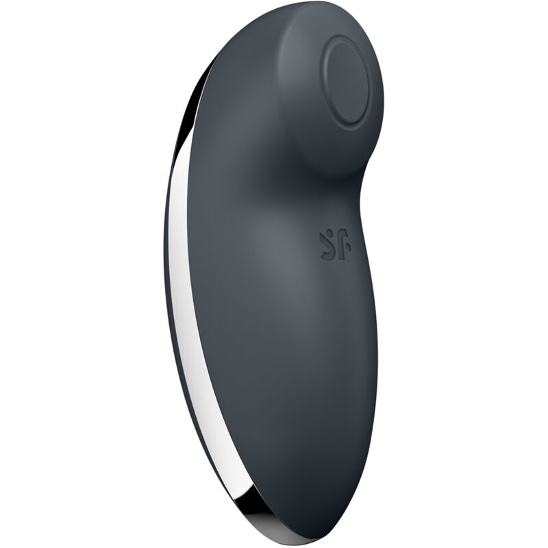 MASAJEADOR ESTIMULADOR DE CLITORIS VIBRADOR SATISFYER - TAP & CLIMAX 2 GRIS