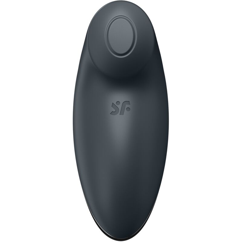 MASAJEADOR ESTIMULADOR DE CLITORIS VIBRADOR SATISFYER - TAP & CLIMAX 2 GRIS