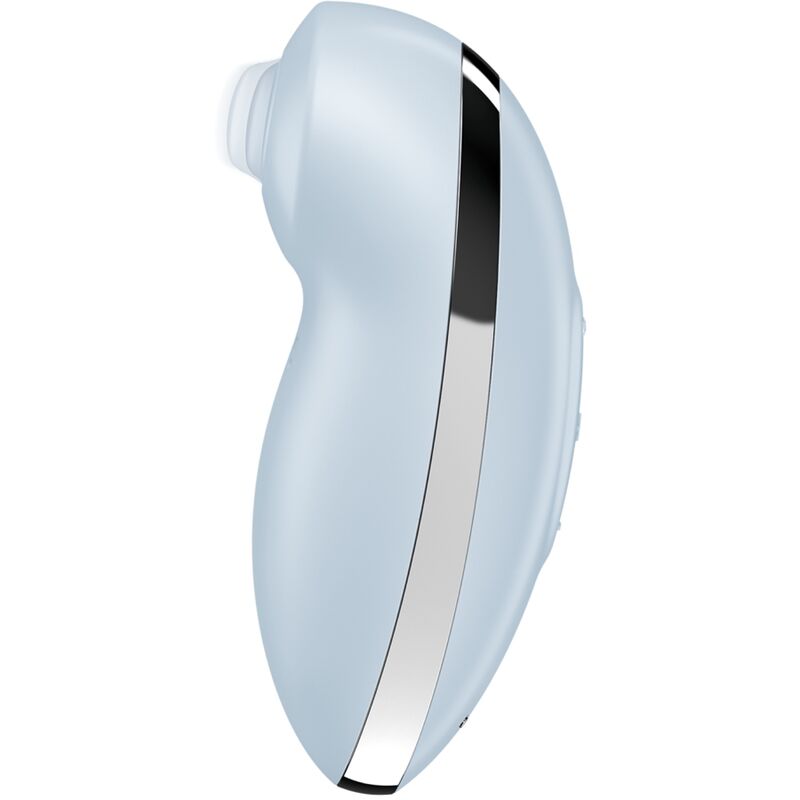 MASAJEADOR ESTIMULADOR DE CLITORIS VIBRADOR SATISFYER - TAP & CLIMAX 2 AZUL