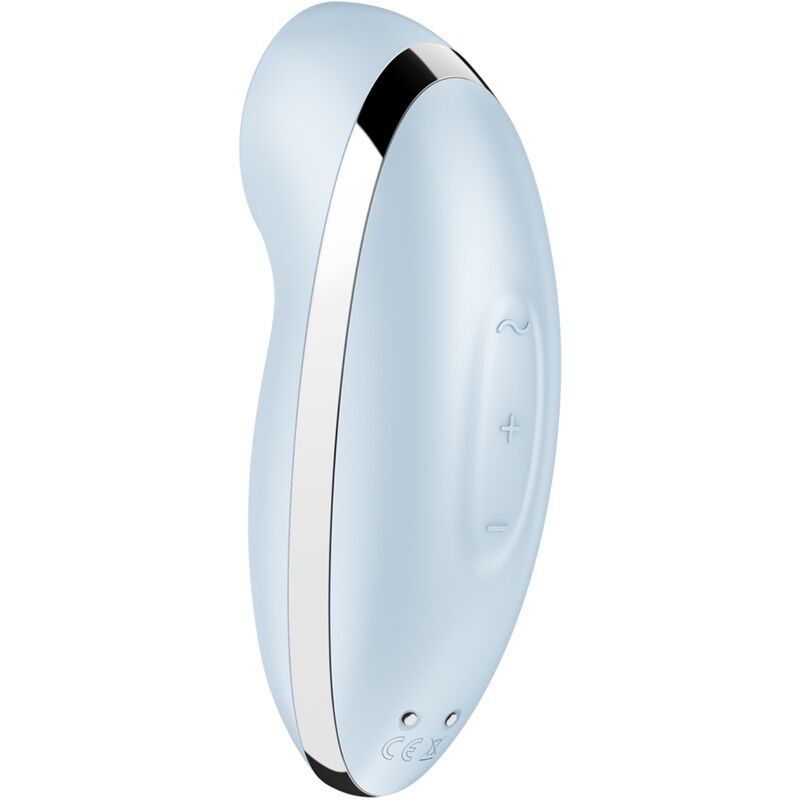 MASAJEADOR ESTIMULADOR DE CLITORIS VIBRADOR SATISFYER - TAP & CLIMAX 2 AZUL