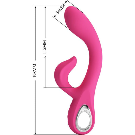 FRITZ VIBRADOR RABBIT CLÁSICO 12 VIBRACIONES ROSA RECARGABLE USB