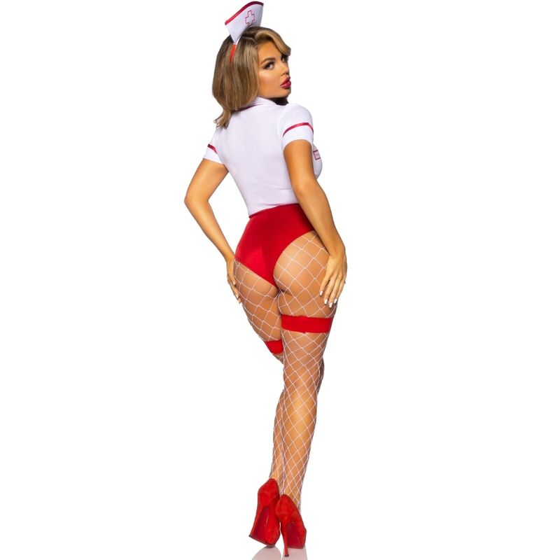 DISFRAZ LEG AVENUE - ENFERMERA SEXY ROJO/BLANCO S