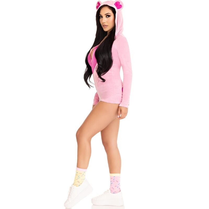 DISFRAZ LEG AVENUE - BODY OSITO TERCIOPELO ROSA M