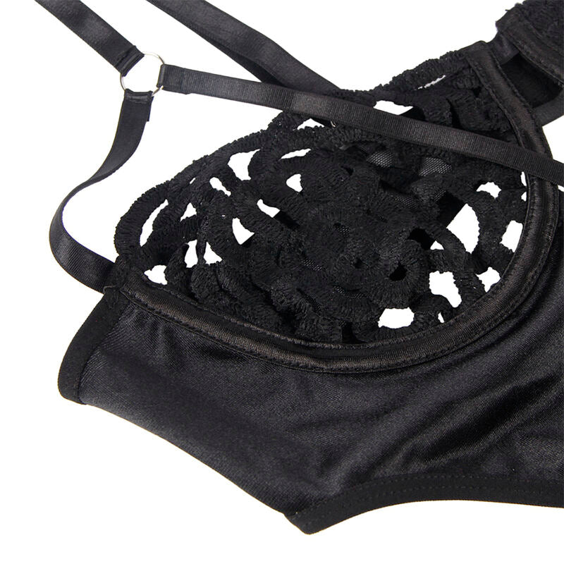 BODY SUBBLIME - 954055 SEXY DE ENCAJE NEGRO S/M