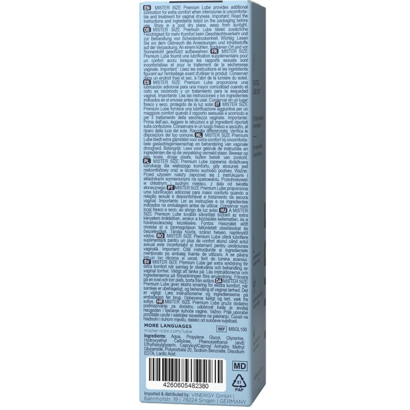LUBRICANTE PREMIUM 100 ML MISTER SIZE