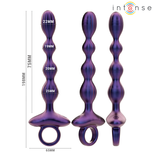 PLUG ANAL VIBRADOR UNISEX CON CONTROL REMOTO INTENSE - JACKIE MODELO 1
