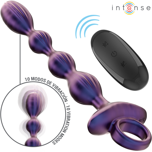 PLUG ANAL VIBRADOR UNISEX CON CONTROL REMOTO INTENSE - JACKIE MODELO 1