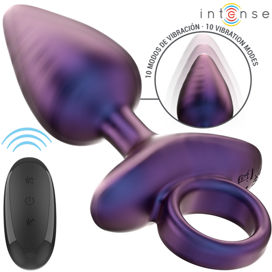 PLUG ANAL VIBRADOR CÓNICO CON CONTROL REMOTO INTENSE - MICHAEL  MODELO 2