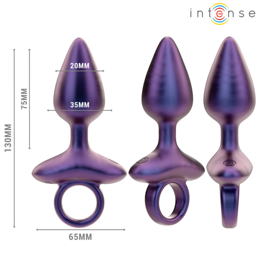 PLUG ANAL VIBRADOR CÓNICO CON CONTROL REMOTO INTENSE - MICHAEL  MODELO 2